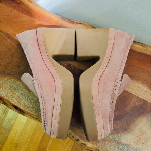 ZODIAC Women's Dorit Slip-ons Platform Pink Suede Size 10 - Picture 2 of 5